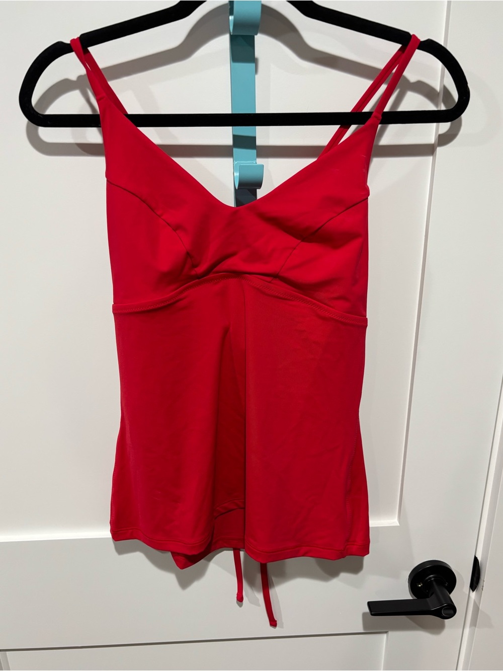 Athleta Triangle Tankini Red Size Large Swim Top - Picture 2 of 5